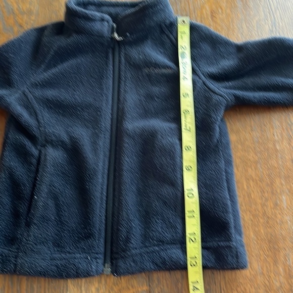 Columbia fleece full zip up size 12 to 18 months black long sleeves pockets - Picture 11 of 13